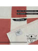 Chiemsee Jacquard handdoek lichtbruin/wit