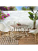 Garden Spirit Gartentisch ''Barcelone'' in Weiß/ Hellbraun - (B)110 x (H)71 x (T)70 cm