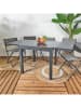 Garden Spirit Gartentisch ''Haria'' in Grau - (B)80 x (H)75 x (T)80 cm