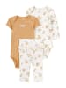 carter's 3-delige outfit lichtbruin/wit