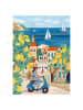 Poster & Frame Kunstdruk "Woman on the Amalfi coast"