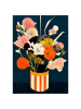 Poster & Frame Kunstdruk "Flowers at night"