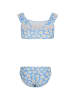 Zigzag Bikini in Hellblau/ Weiß/ Gelb