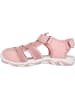 Zigzag Halbsandalen in Rosa/ Weiß