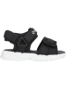 Zigzag Sandalen in Schwarz