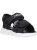 Zigzag Sandalen in Schwarz