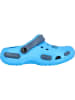 Zigzag Clogs in Hellblau/ Dunkelblau