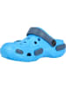 Zigzag Clogs in Hellblau/ Dunkelblau