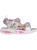 Zigzag Sandalen in Silber/ Lila