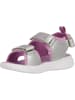Zigzag Sandalen in Silber/ Lila