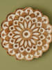 BELLA MAISON Wanddecoratie "Daira" lichtbruin/wit - Ø 20 cm
