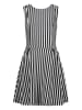 Vingino Kleid in Schwarz/ Weiß