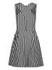 Vingino Kleid in Schwarz/ Weiß