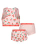 Vingino 3-delige ondergoedset lichtroze/rood