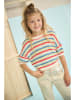 No-No Strickshirt "Keya" in Creme/ Rot/ Hellblau