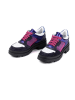 Anna Morellini Leder-Schnürschuhe "Pierista" in Schwarz/ Lila