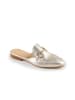Anna Morellini Leder-Pantoletten "Giulisa" in Gold