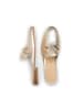 Anna Morellini Leren slippers "Giulisa" goudkleurig