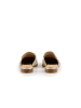 Anna Morellini Leren slippers "Giulisa" goudkleurig