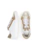 Anna Morellini Leren sneakers "Ziarisa" goudkleurig/wit