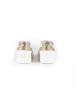 Anna Morellini Leren sneakers "Ziarisa" goudkleurig/wit
