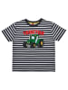 Bondi Shirt 'Traktor' in Weiß/ Schwarz