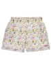 Bondi Shorts 'Blumenallover' in Weiß/ Grün/ Pink