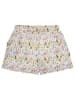 Bondi Shorts 'Blumenallover' in Weiß/ Grün/ Pink