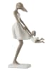 J Line Decofiguur "Moeder en Kind" wit/taupe - (B)18 x (H)31,5 x (D)8 cm