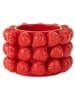 J Line Übertopf "Erdbeeren'' in Rot - (H)10,3 x Ø 15,5 cm
