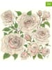 ppd 2er-Set: Servietten "Roses" in Rosa/ Grün - 2x 20 Stück