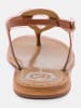 Les BAGATELLES Leren teensandalen "Malabia" lichtbruin