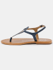 Les BAGATELLES Leder-Zehensandalen "Malabia" in Dunkelblau