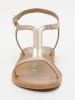 Les BAGATELLES Leren sandalen "Loria" goudkleurig