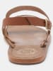Les BAGATELLES Leren sandalen "Bronx" lichtbruin/goudkleurig