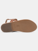 Les BAGATELLES Leren sandalen "Bronx" lichtbruin/goudkleurig