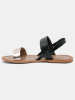 Les BAGATELLES Leder-Sandalen "Bronx" in Schwarz/ Gold