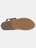 Les BAGATELLES Leder-Sandalen "Bronx" in Schwarz/ Gold