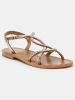 Les BAGATELLES Leder-Sandalen "Clorinde" in Gold