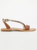 Les BAGATELLES Leren sandalen "Raisa" goudkleurig/lichtbruin