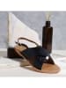 Les BAGATELLES Leder-Sandalen "Sibella" in Schwarz