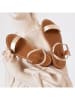 Les BAGATELLES Leder-Sandalen "Alaia" in Silber
