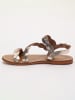 Les BAGATELLES Leren sandalen "Arianna" goudkleurig
