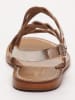 Les BAGATELLES Leren sandalen "Arianna" goudkleurig