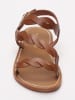 Les BAGATELLES Leren sandalen "Arianna" lichtbruin
