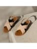 Les BAGATELLES Leder-Sandalen "Sibella" in Beige