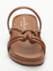 Les BAGATELLES Leren slippers "Abhirami" lichtbruin