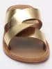 Les BAGATELLES Leder-Pantoletten "Aditri" in Gold