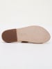 Les BAGATELLES Leren slippers "Aditri" goudkleurig
