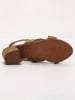 Les BAGATELLES Leren haksandalen "Isi" kaki